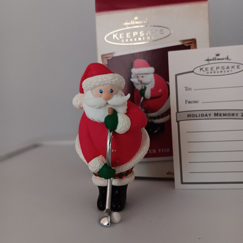 Vintage Hallmark Keepsake Ornament A Putter for Santa Original Box